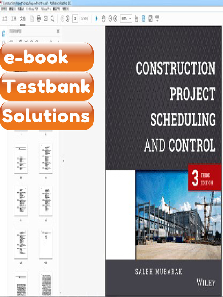 Testbank Construction Project Scheduling and Control 3rd Edition Fast ...