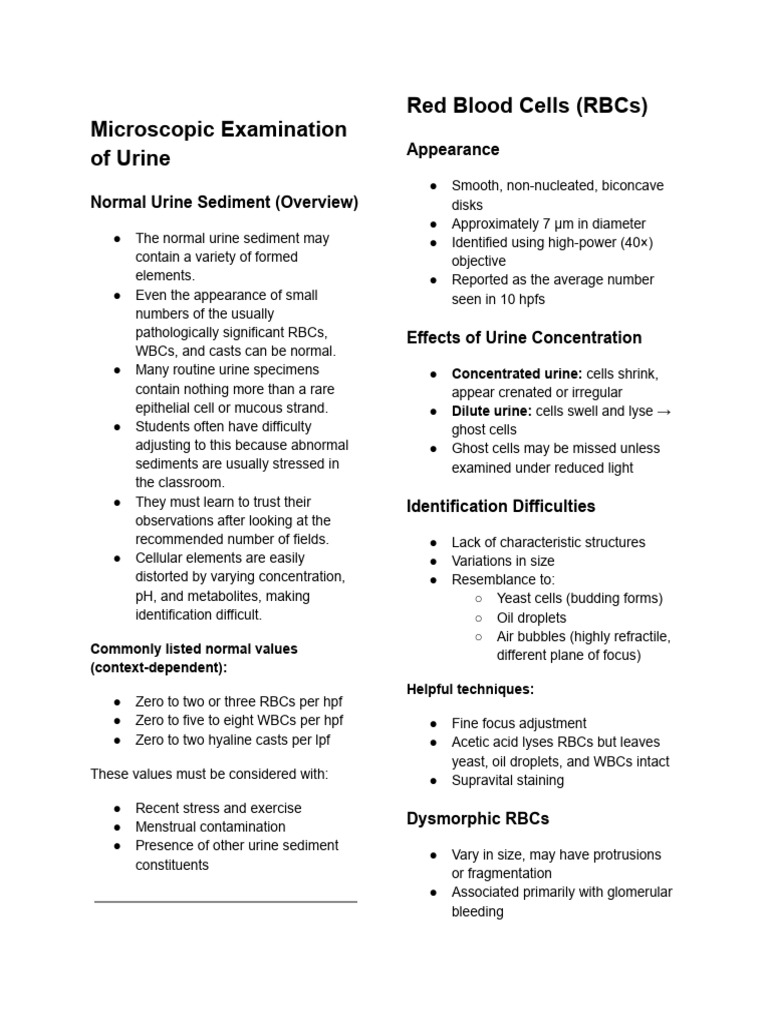 Micrscope WBC RBC To Rte Last | PDF | White Blood Cell | Medical ...