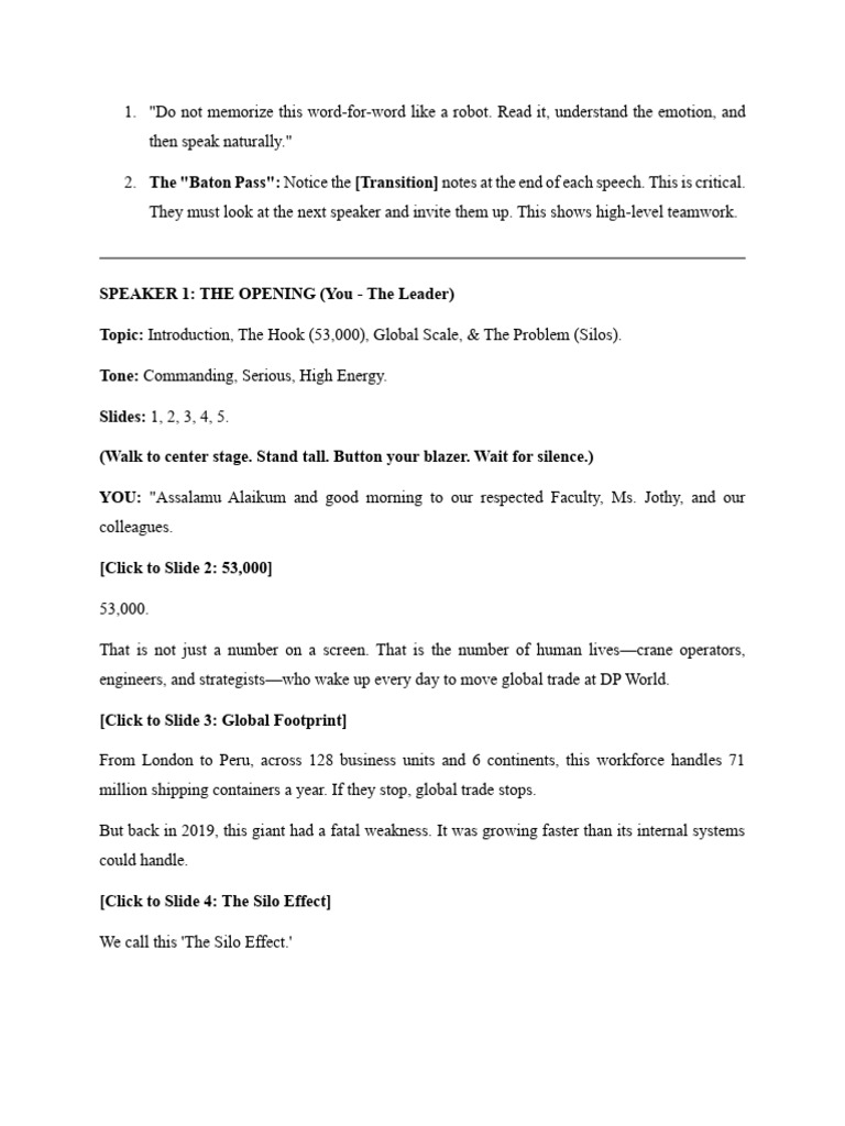 HRM Presentation Script | PDF