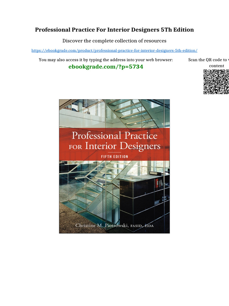 Professional Practice For Interior Designers 5th Edition Updated 2025 ...