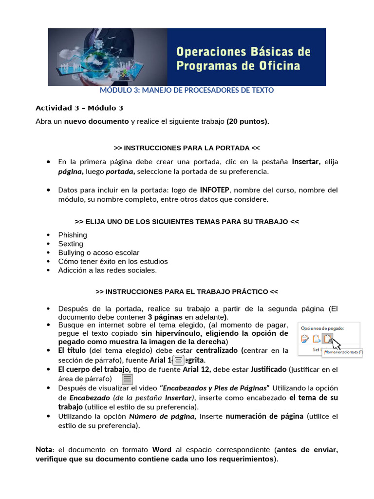 Actividad 3 - Módulo 3 | PDF