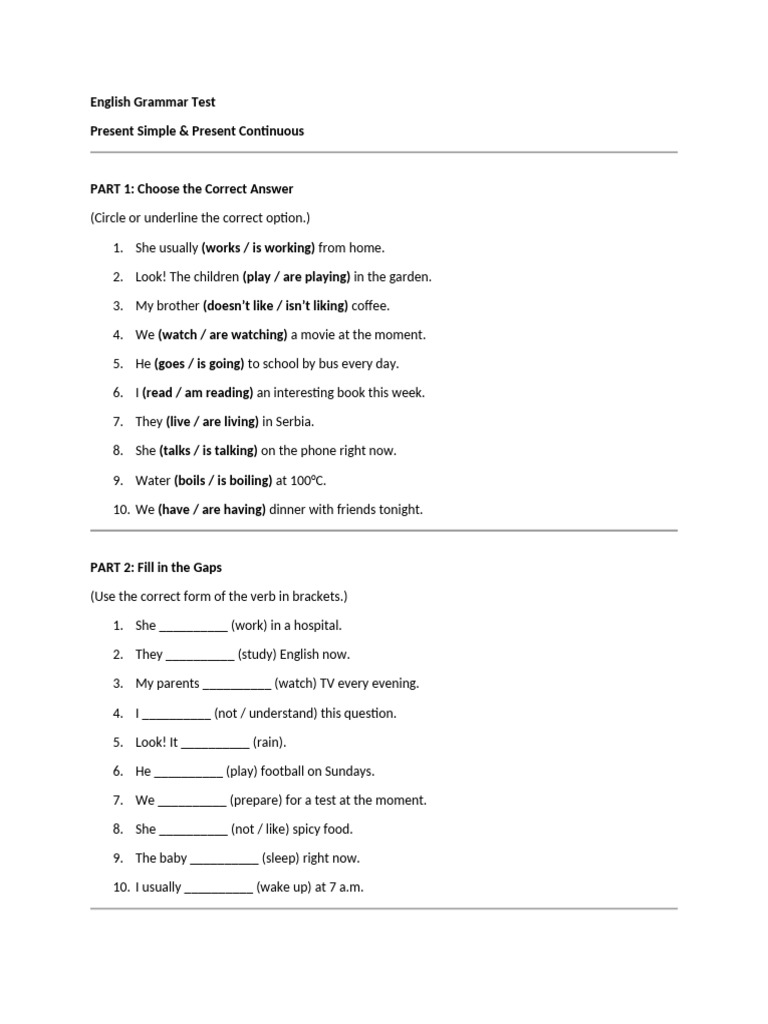 English Grammar Test 23 | PDF | Chess Openings | Chess