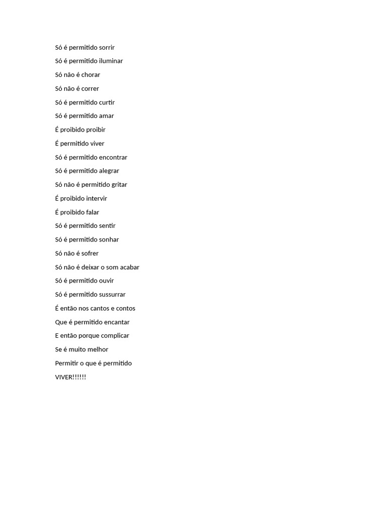 É Permitido | PDF