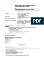 Guía para presentación de informes de investigación y actividades