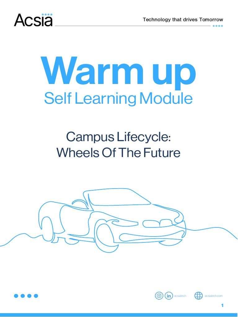 Self Learning Module (Warm Up) - Campus Lifecycle - Wheels of The ...