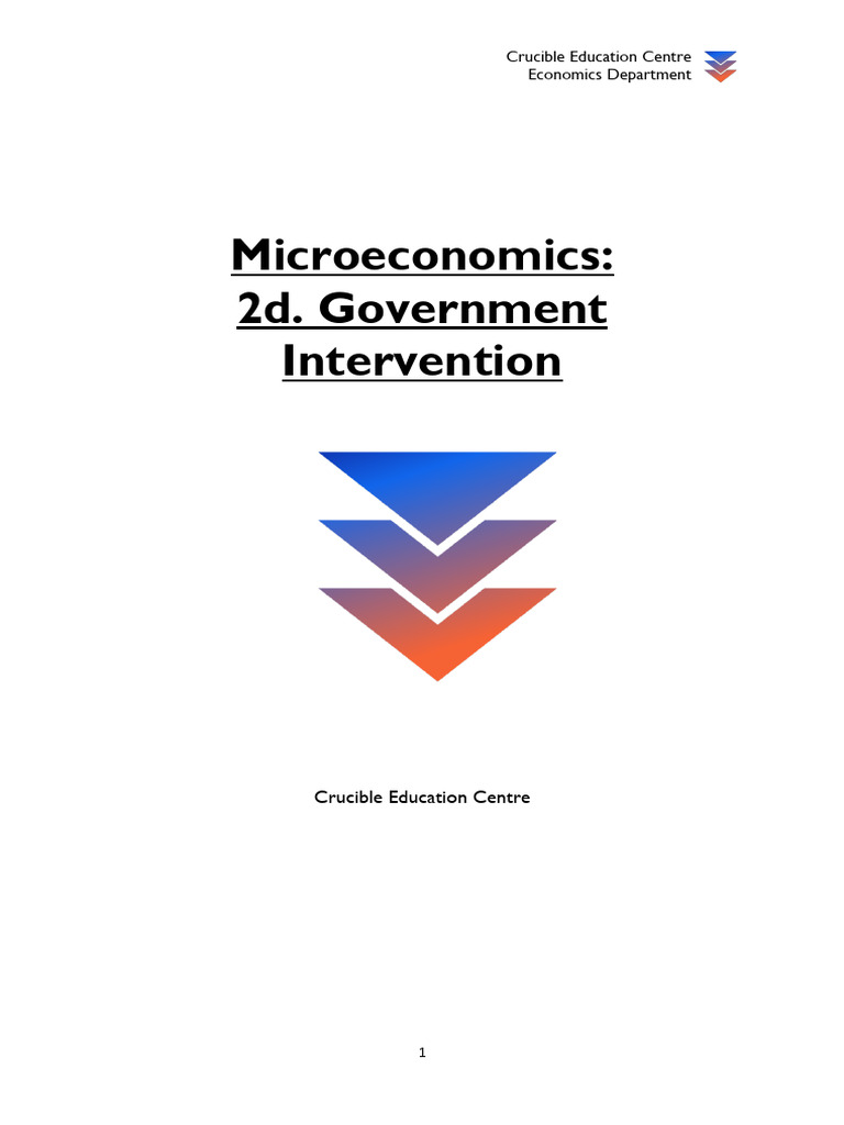 2d. Government Intervention Notes | PDF | Taxes | Economic Surplus