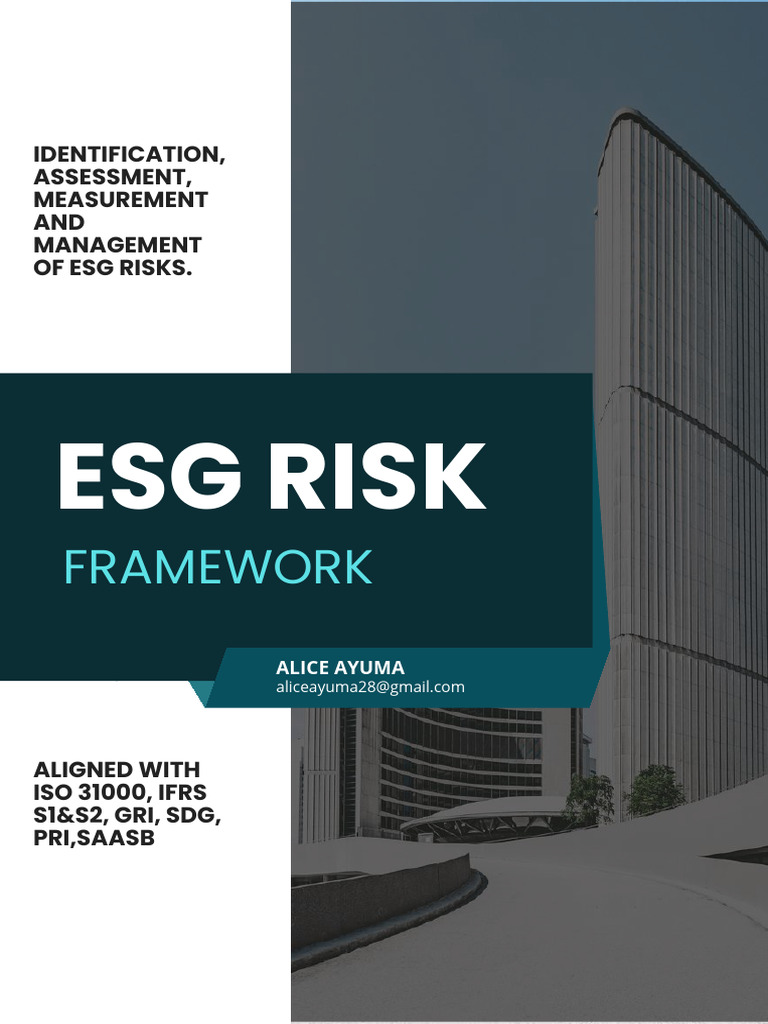 Esg Risk Framework 1 - Compressed | PDF | Risk Management | Performance ...