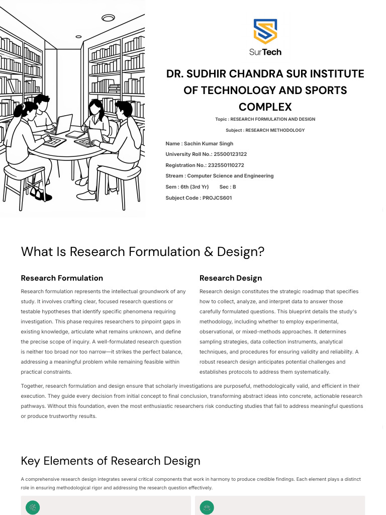 25500123122 Sachin Kumar Singh | PDF | Methodology | Qualitative Research