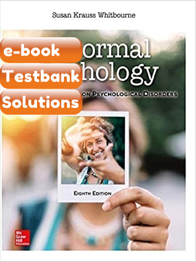 Testbank Abnormal Psychology Clinical Perspectives On Psychological ...