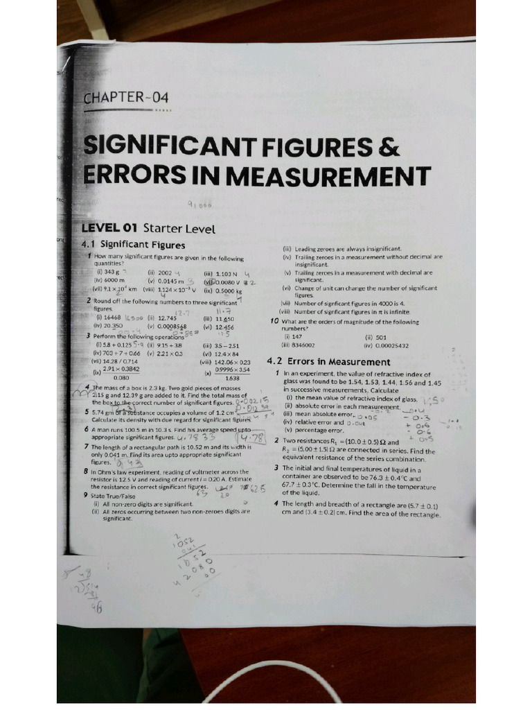 Significant figures and measurement Pradeep Beniwal | PDF