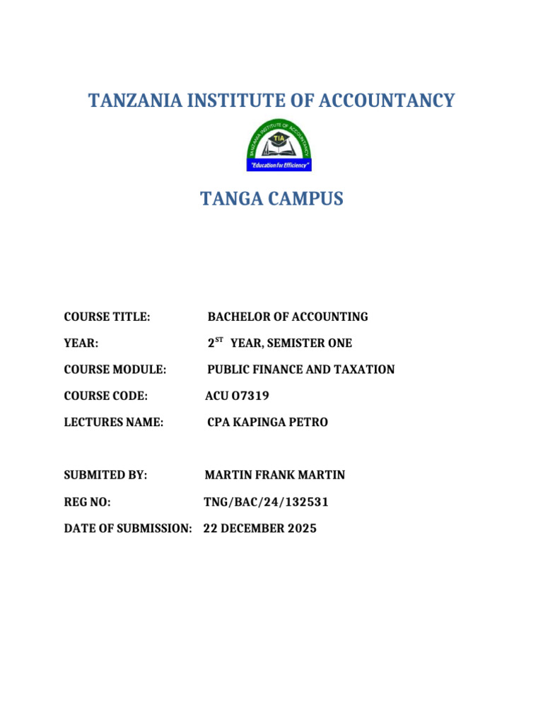Individual Assignment PST | PDF | Externality | Government Spending