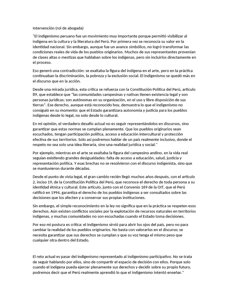 Intervención | PDF | Perú | Justicia