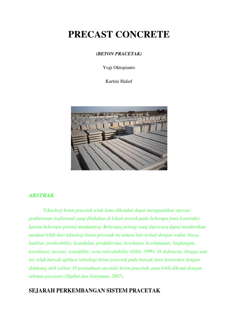 Precast Concrete | PDF