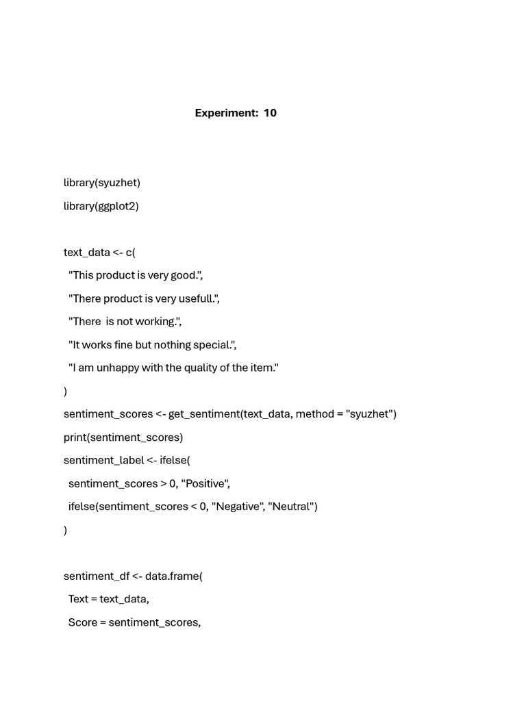 Experiment 10 | PDF