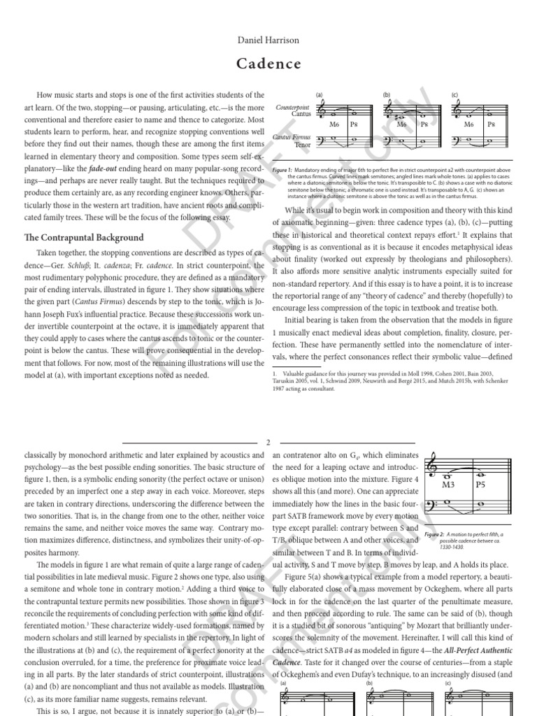 Cadence | PDF | Chord (Music) | Musical Compositions