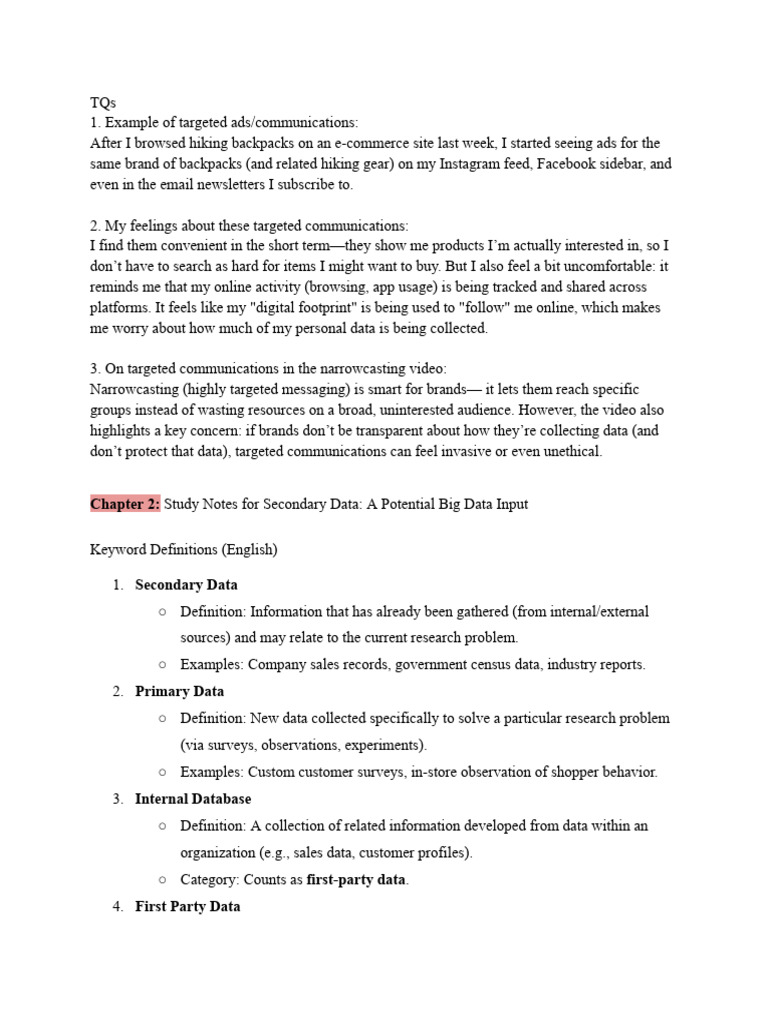 Bus 153a - Marketing Research | PDF | Data | Computing