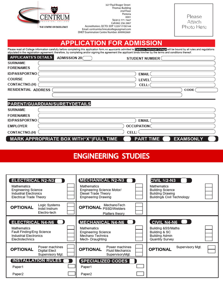CTC Enrolment Form Eng & Business | PDF | Legal Liability | Private Law