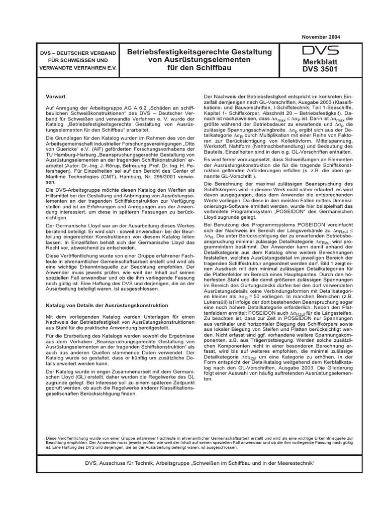 DVS 3501 2004-11 | PDF