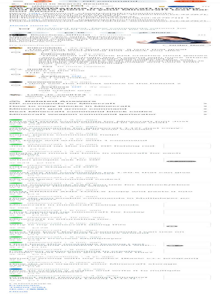 OP COMMANDS For Minecraft Just Copy and Paste Them in Your Minecraft ...