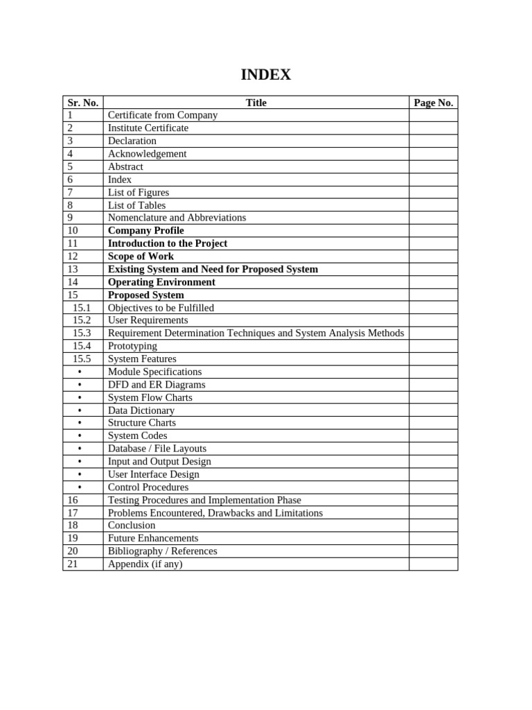 Project INDEX Bcaiiiyear | PDF