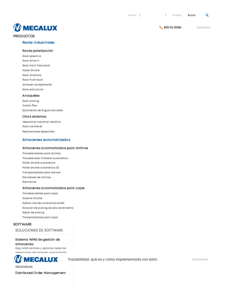 Trazabilidad - Qué Es y Cómo Implementarla - Mecalux - Com.mx | PDF ...
