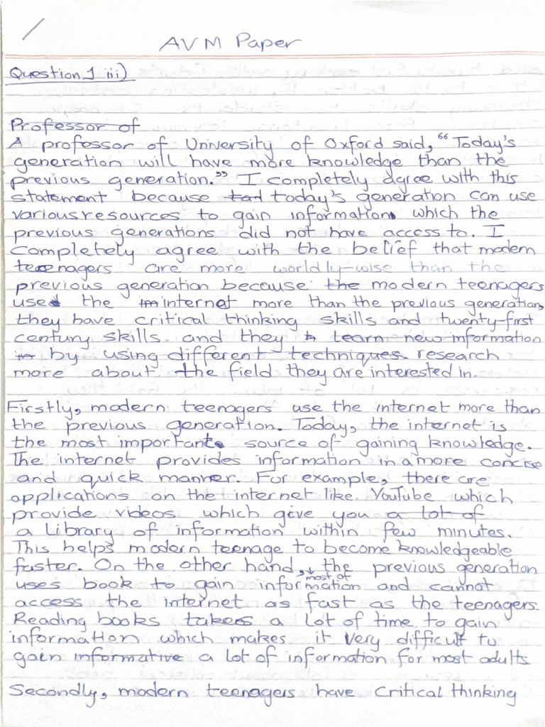 Eng Lang AVM Paper | PDF