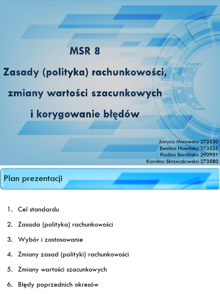 06-3 - AL - MSR 8 - Prezentacja - Zespół C | PDF