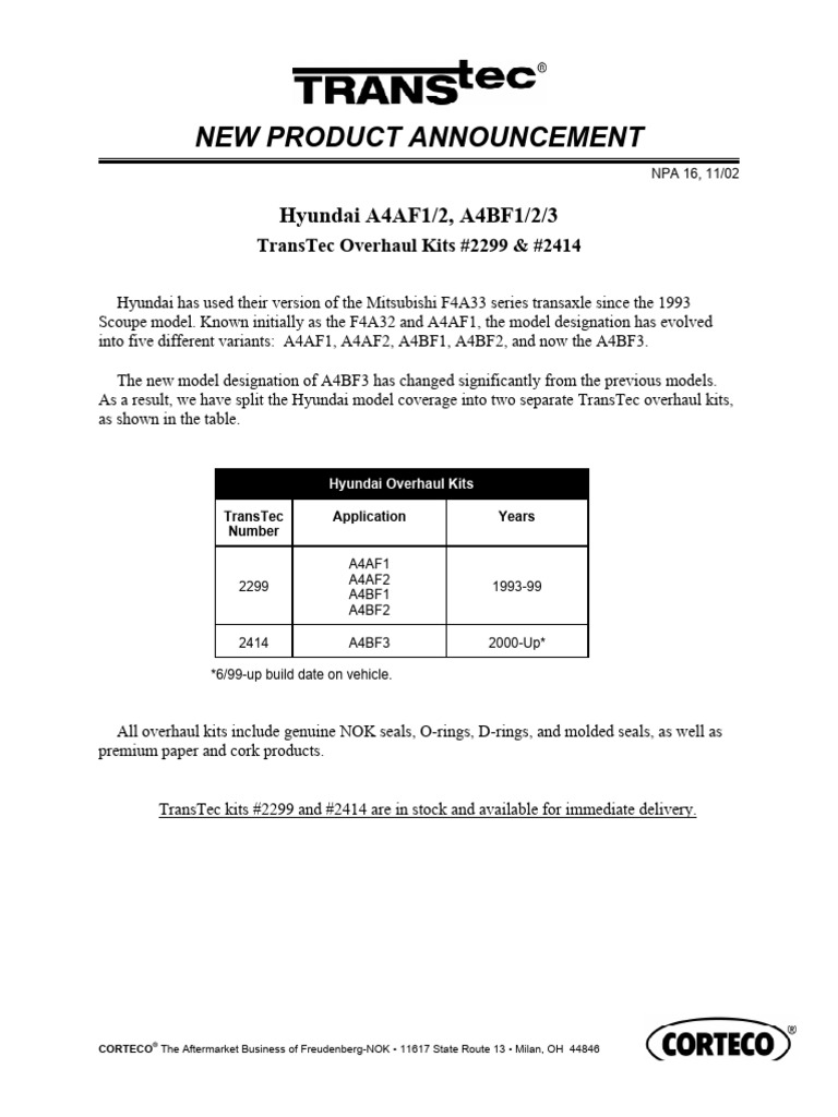 Trans NPA0216 | PDF