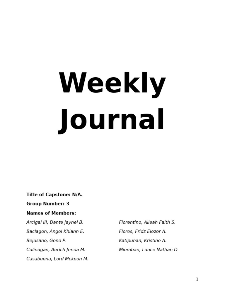 Journal Template | PDF