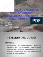 Curso Ingenieria Mantenimiento Operadores