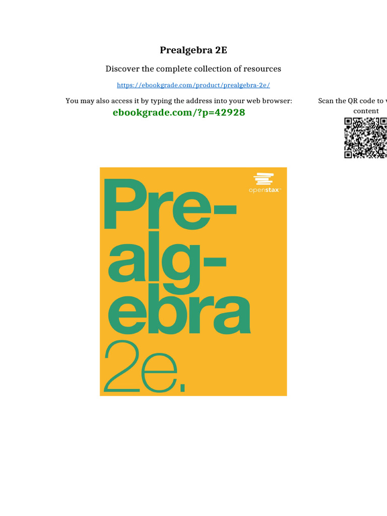 Prealgebra 2e Available Full Chapters | PDF | Intellectual Property