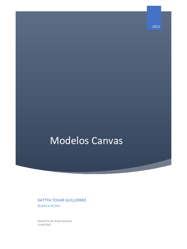 Modelo Canvas | PDF | Negocios económicos | Economias