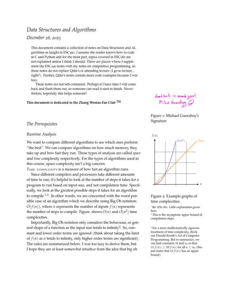 Data Structures and Algorithms Notes | PDF | Mathematical Relations ...