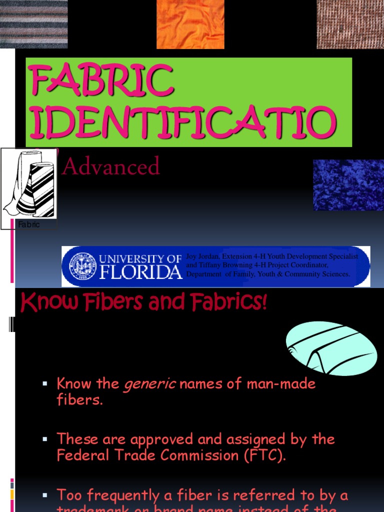 Fabric Identification Silk Textiles
