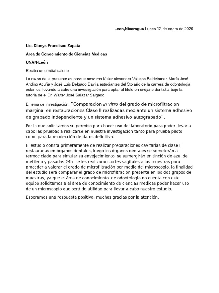 Carta Microscopio | PDF