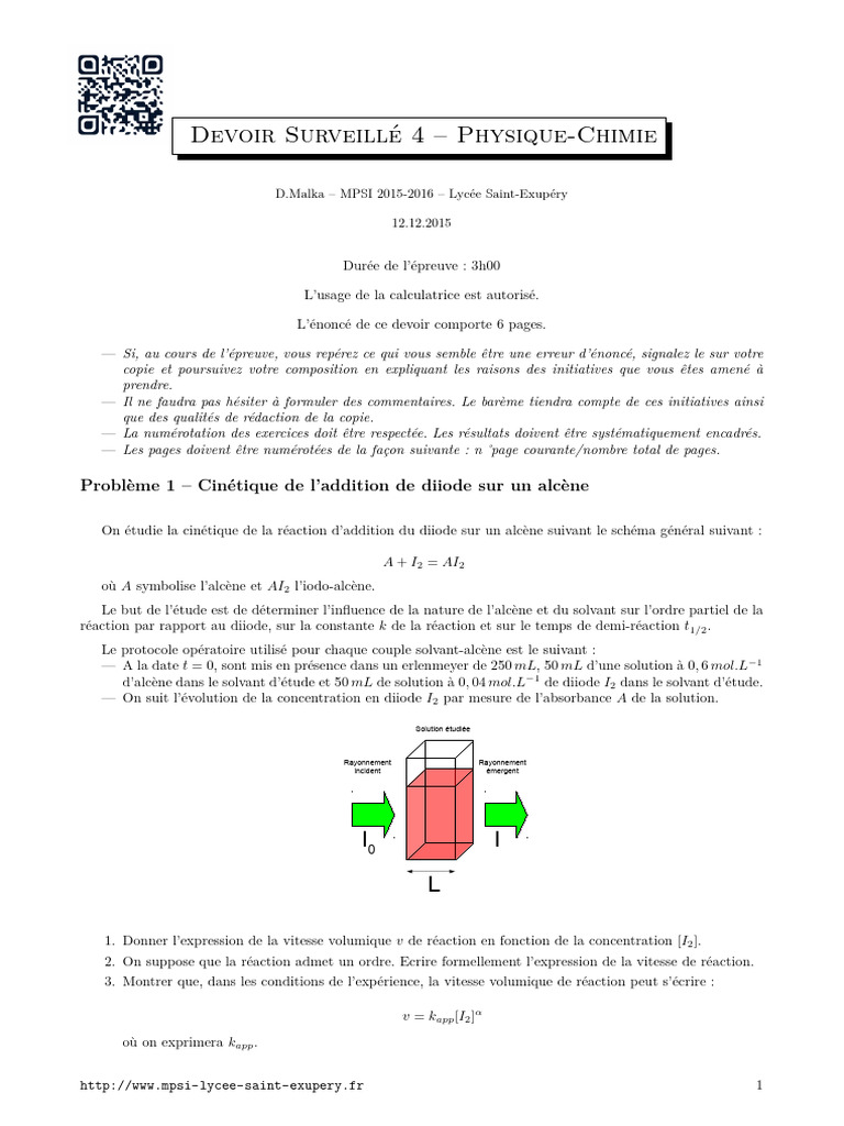 DS4 Enonce | PDF | Tension électrique | Diode