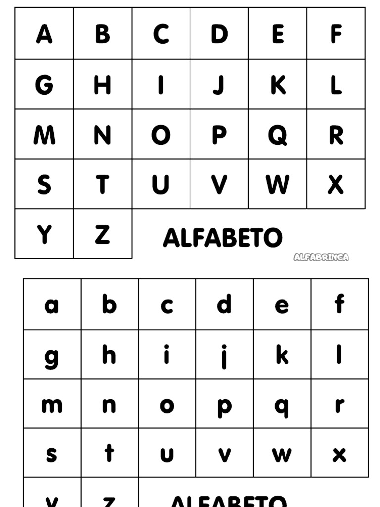 Alfabeto Imagens Som Inicial Alfabrinca | PDF