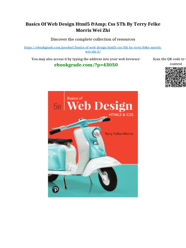 Basics of Web Design HTML5 & CSS 5th By Terry Felke Morris Wei Zhi ...