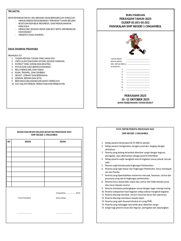 Buku Panduan Kegiatan 2025 | PDF