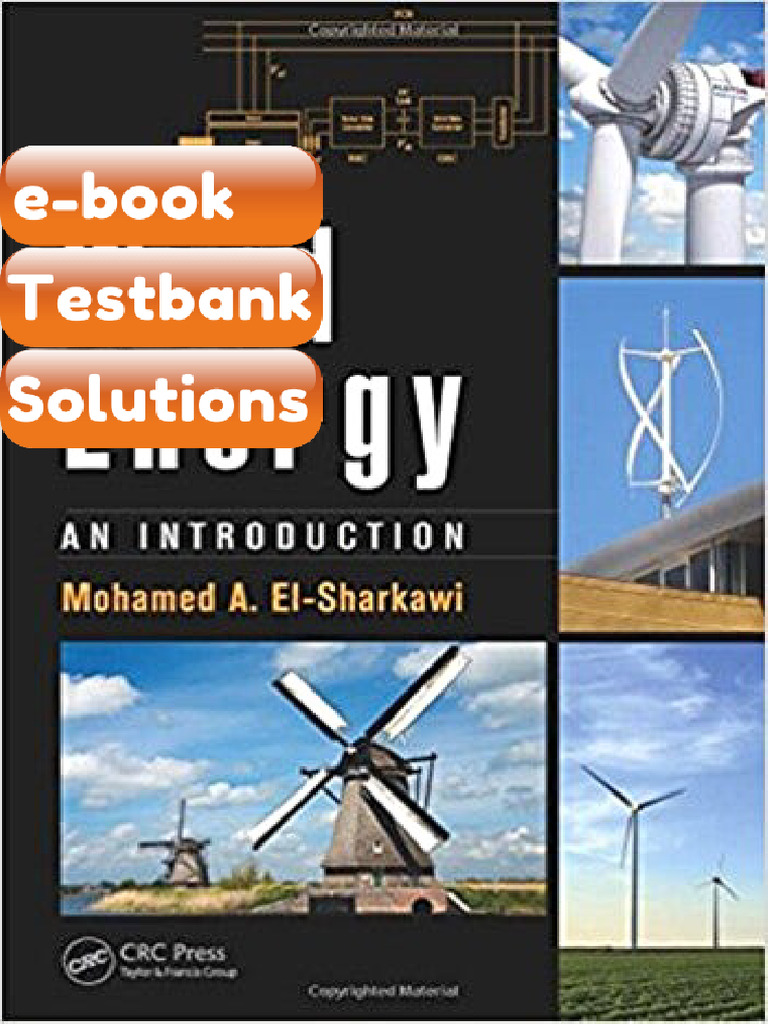 Wind Energy an Introduction 1st El Sharkawi Testbank & eBook | PDF ...