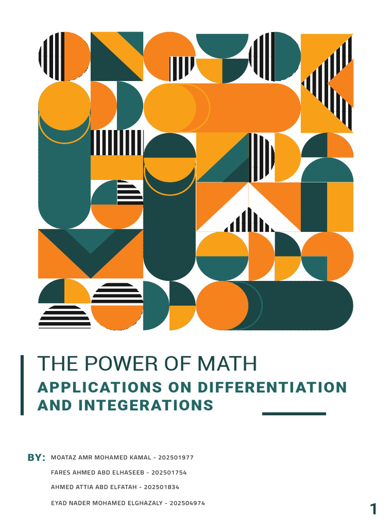 Final Report Final Version | PDF | Integral | Area