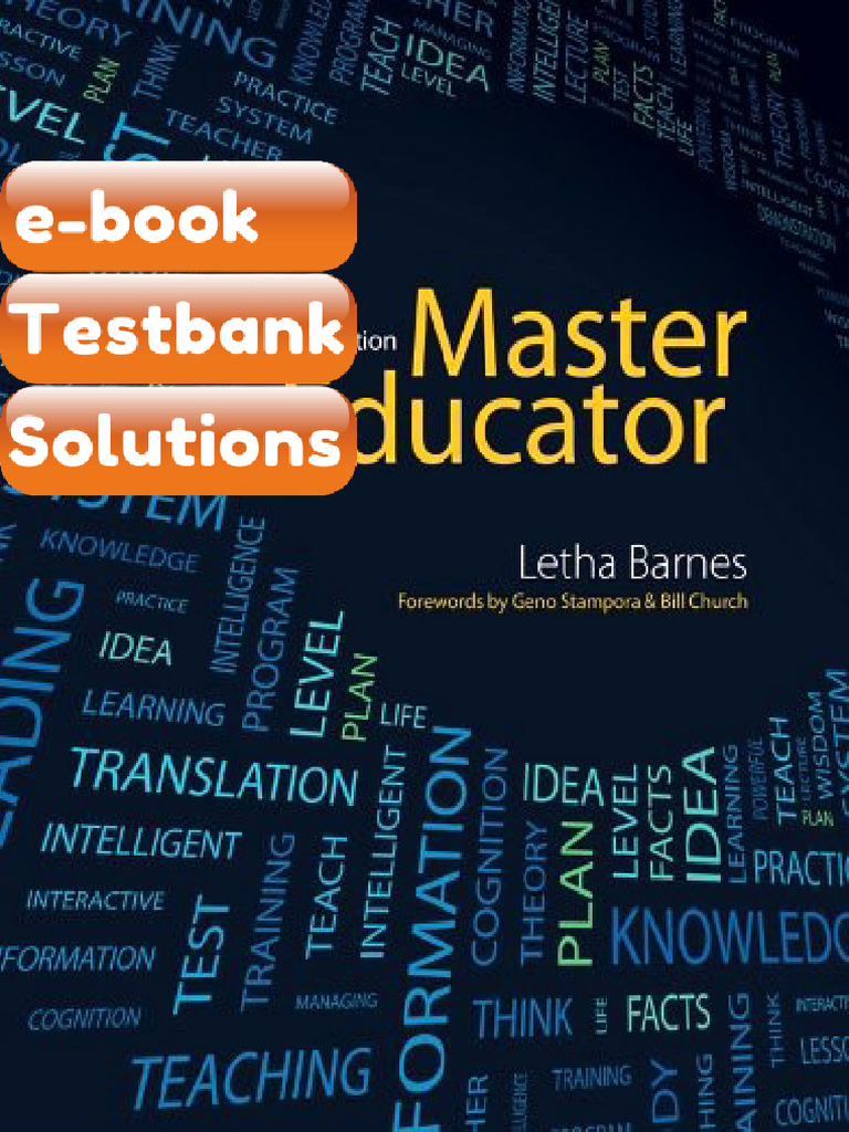 Testbank Master Educator 3rd Edition Fast Download | PDF | Teachers ...