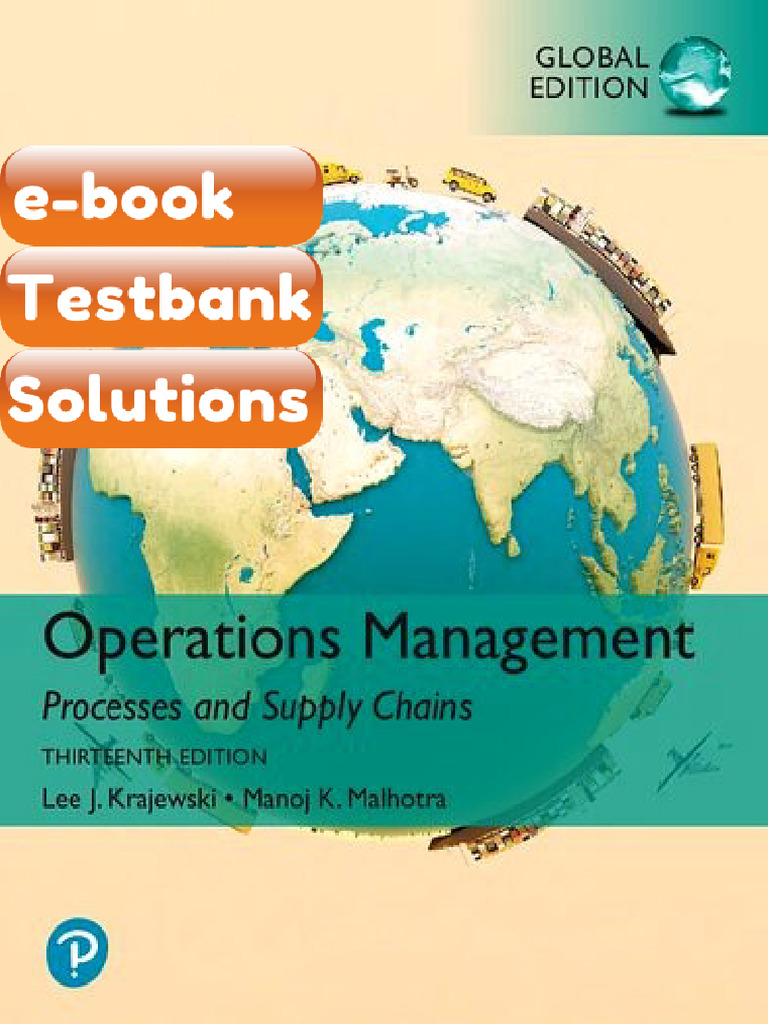 eBook & Testbank Operations Management Processes and Supply Chains ...
