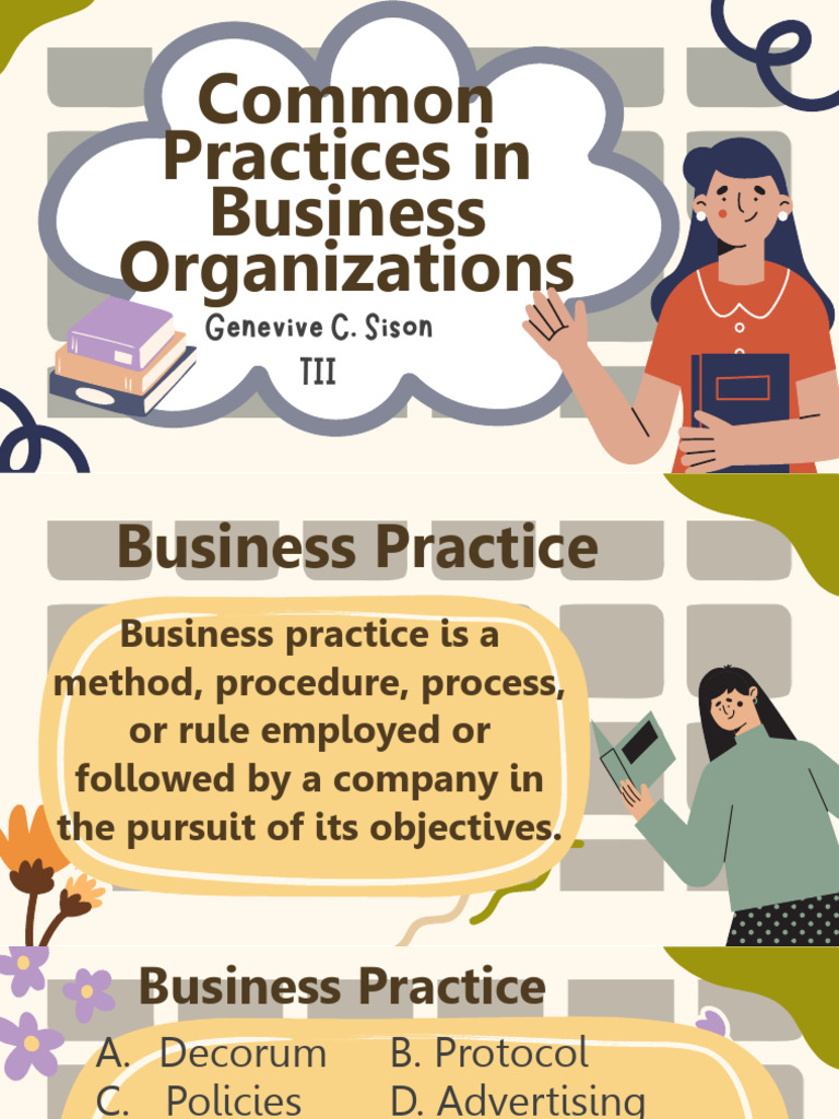 2common Practices in Business Organizations | PDF | Income Statement ...