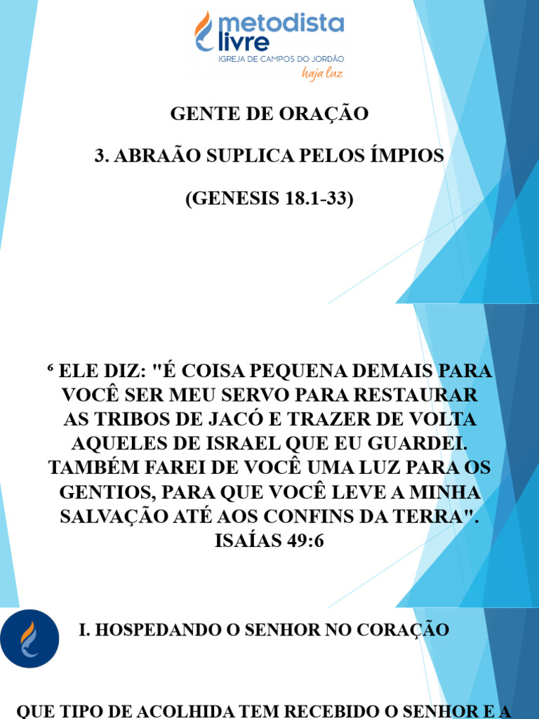 Abraão Suplica Pelos Ímpios | PDF