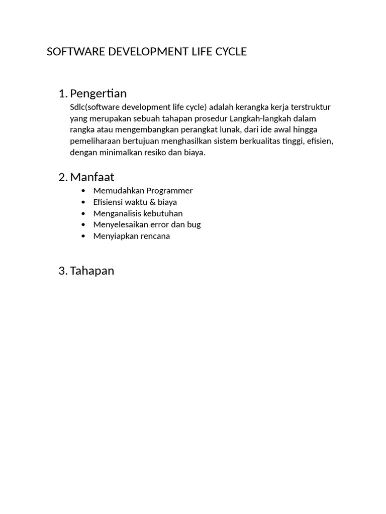 Software Development Life Cycle | PDF
