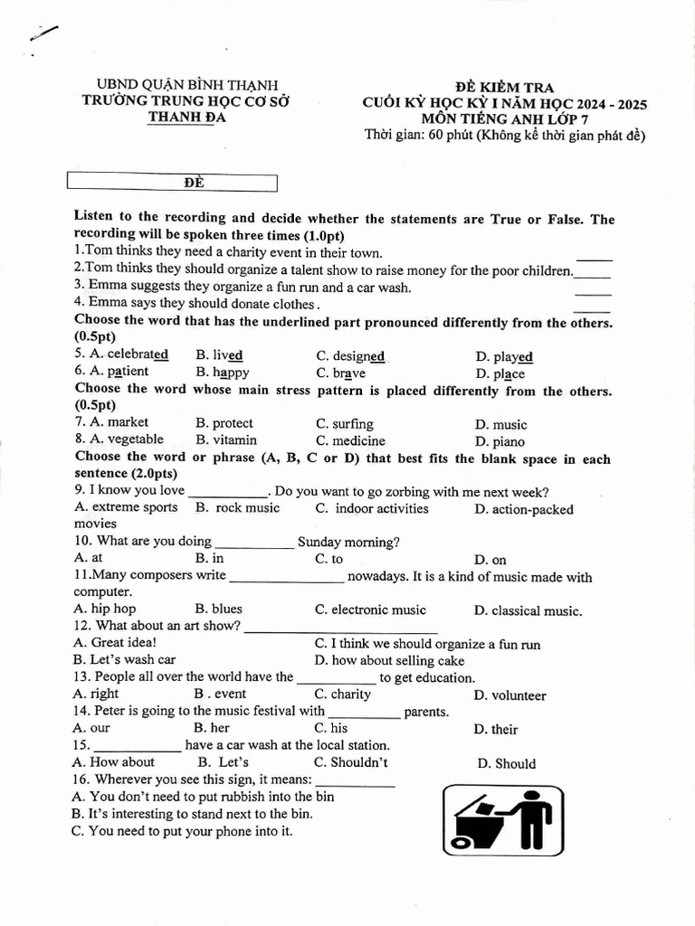 Final Semester Test. - Ilsw 7 | PDF