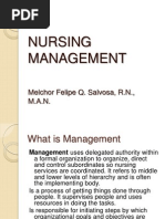 Download Nursing Management Lecture by Melchor Felipe Salvosa SN99484324 doc pdf
