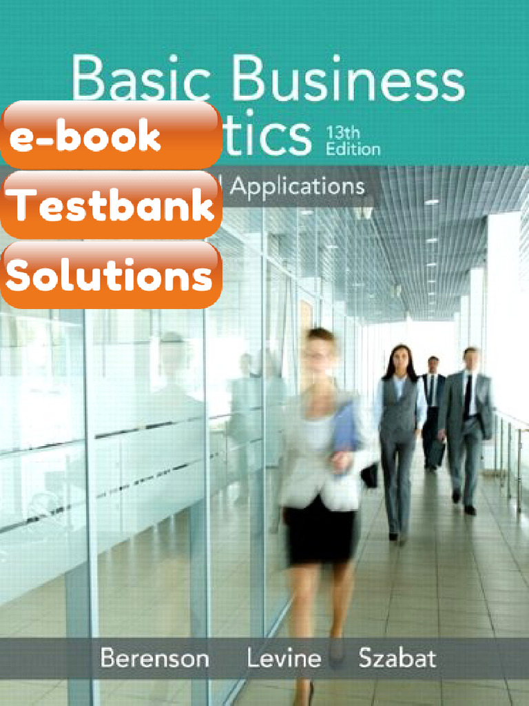 Ebook & Testbank Basic Business Statistics Berenson 13th Edition | PDF