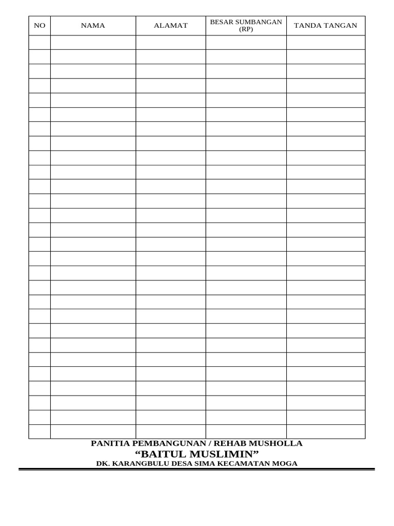 Proposal Musholla | PDF